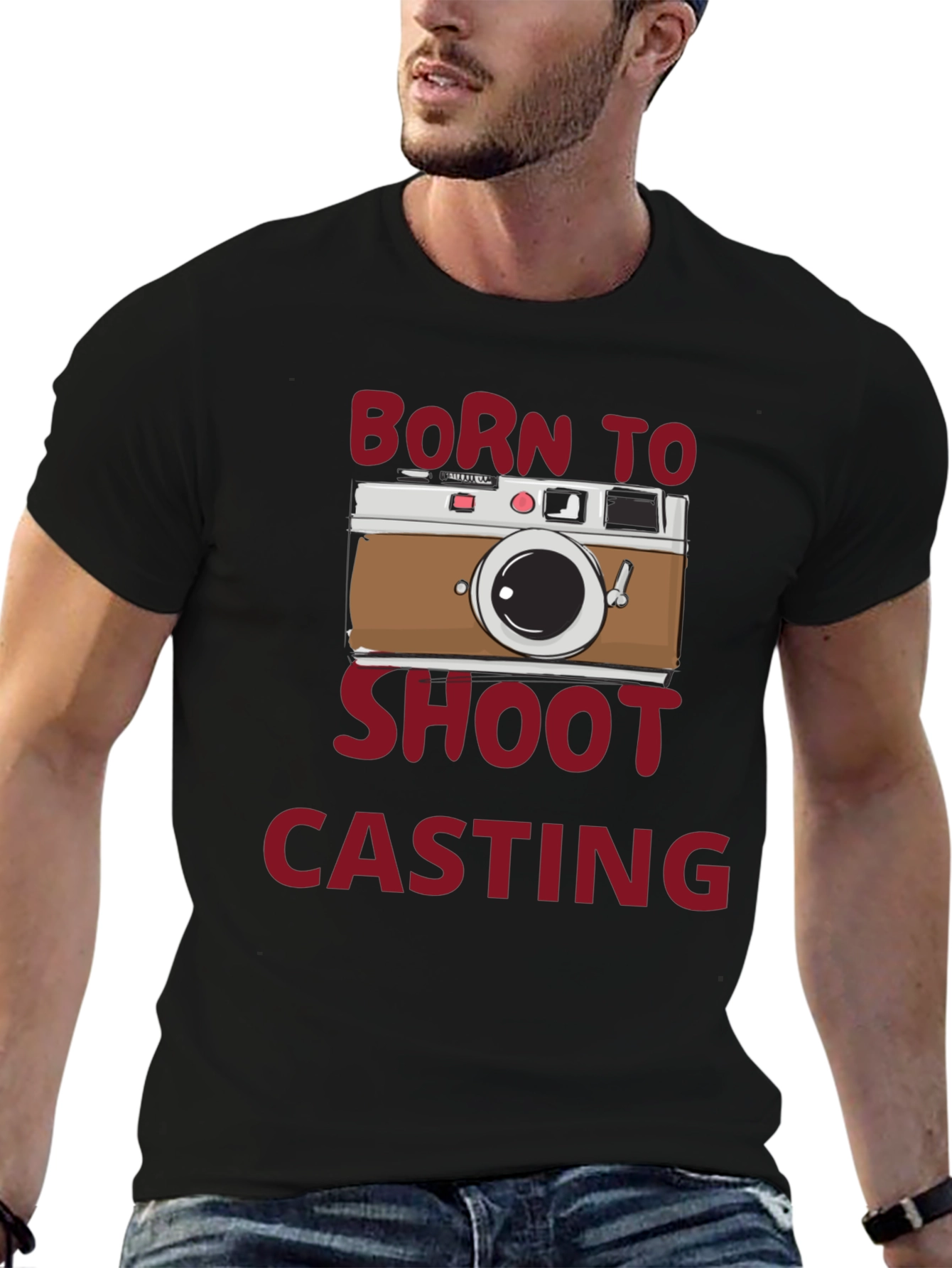 Born to Shoot Casting Black T-Shirt