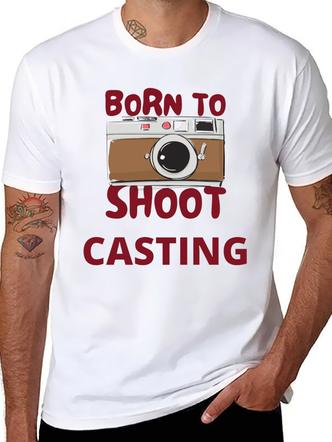 Born to Shoot Casting Black T-Shirt