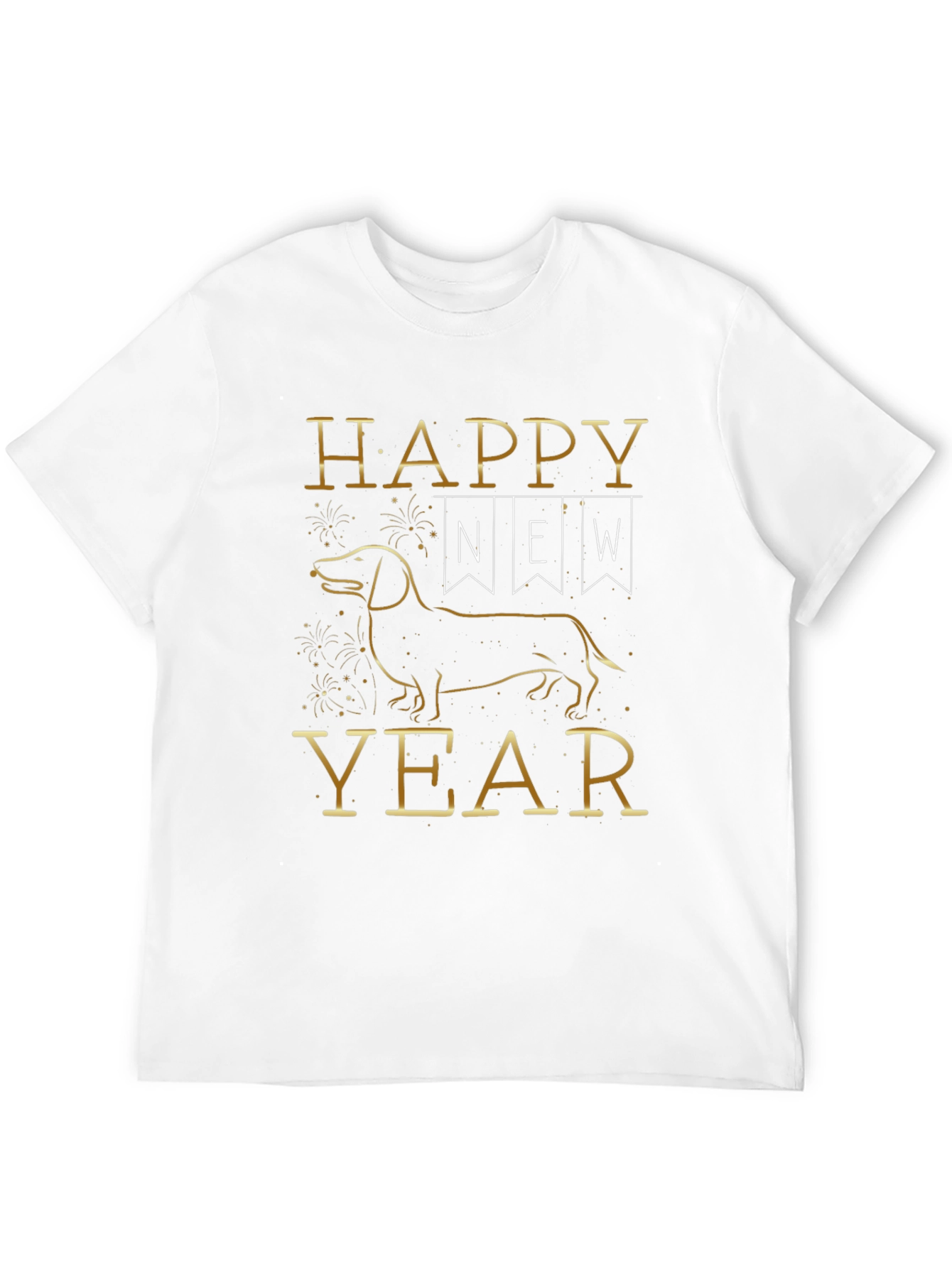 Happy New Year Dachshund Dog T-Shirt