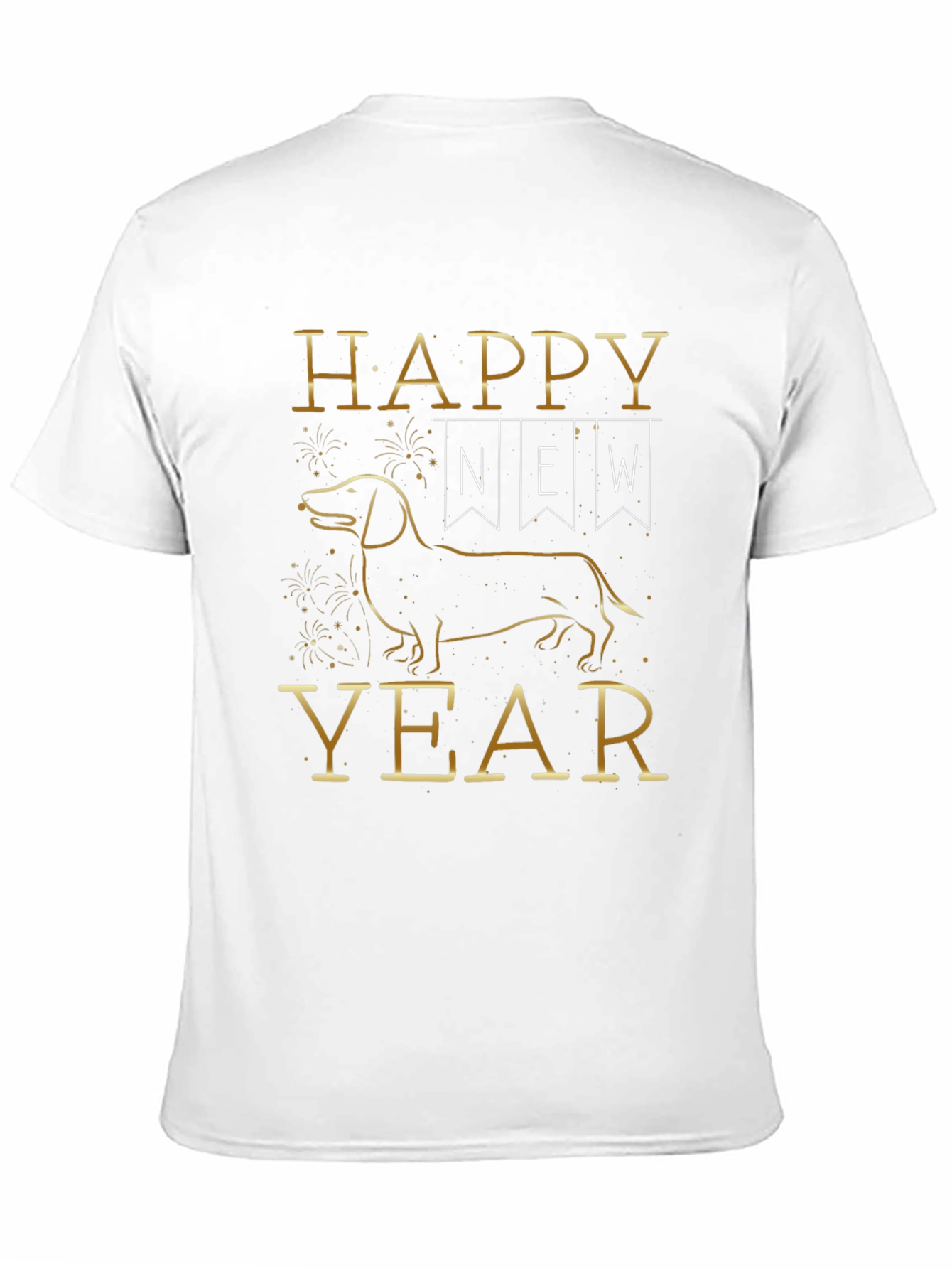 Happy New Year Dachshund Dog T-Shirt
