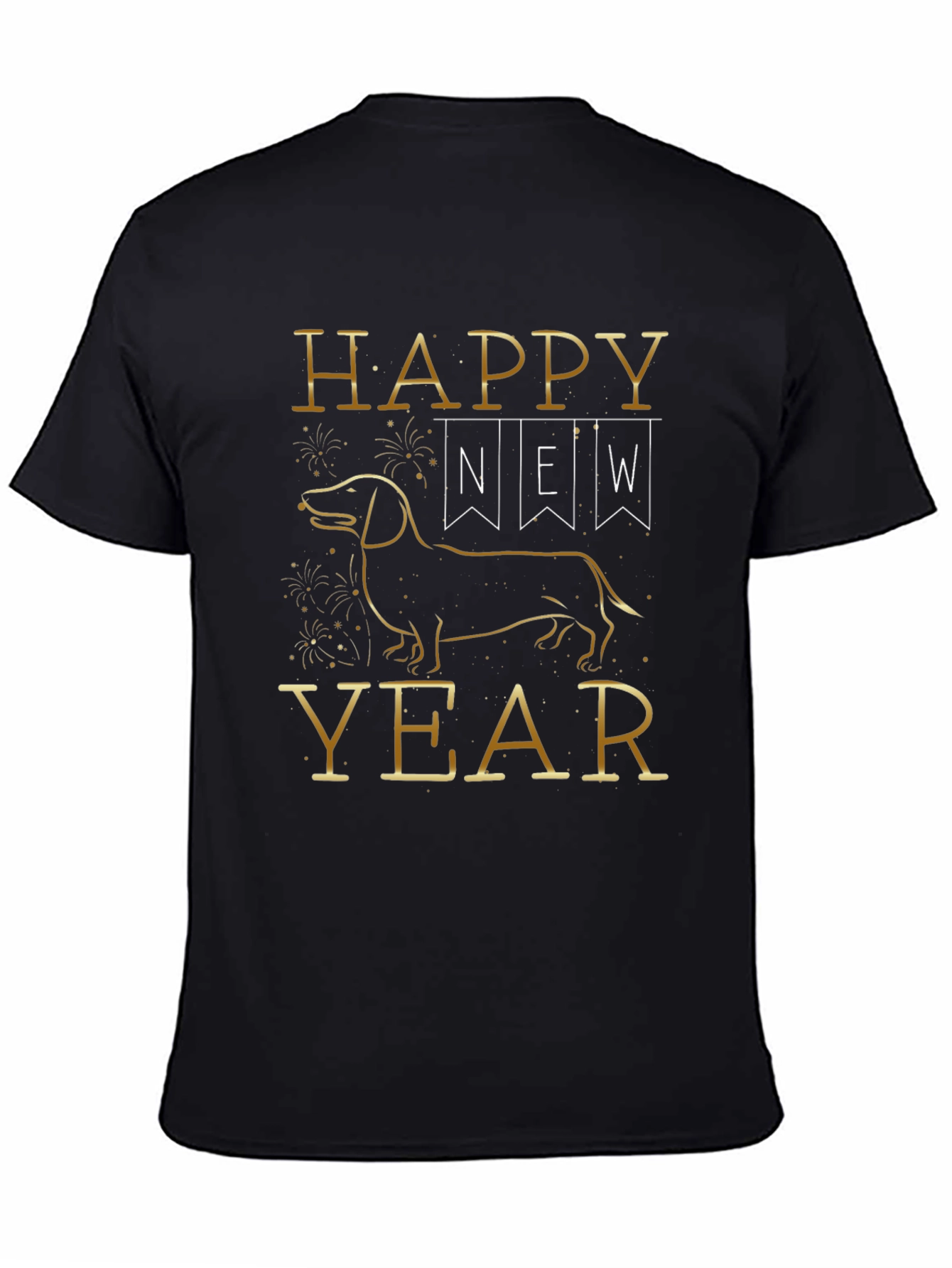 Happy New Year Dachshund Dog T-Shirt