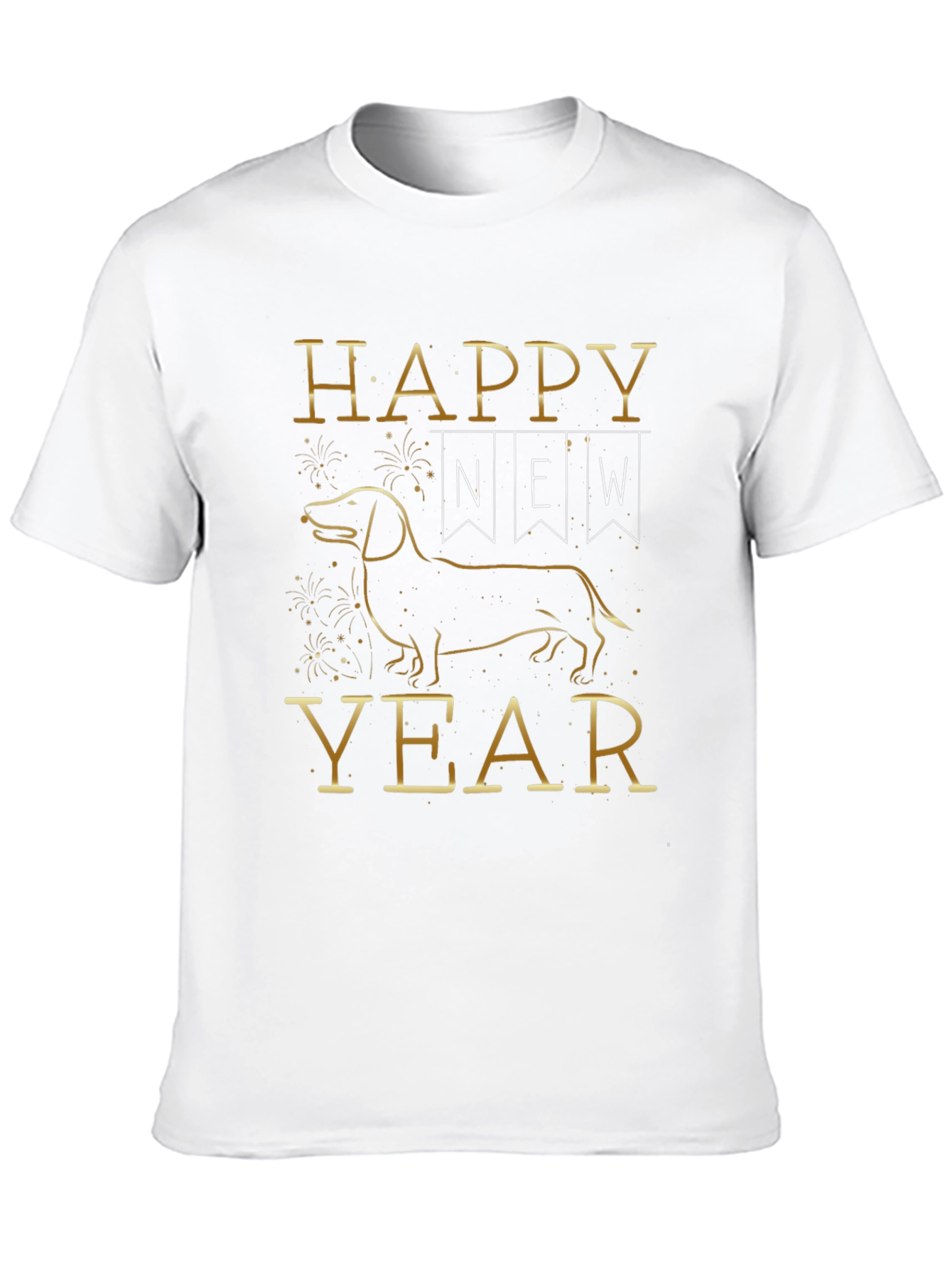 Happy New Year Dachshund Dog T-Shirt