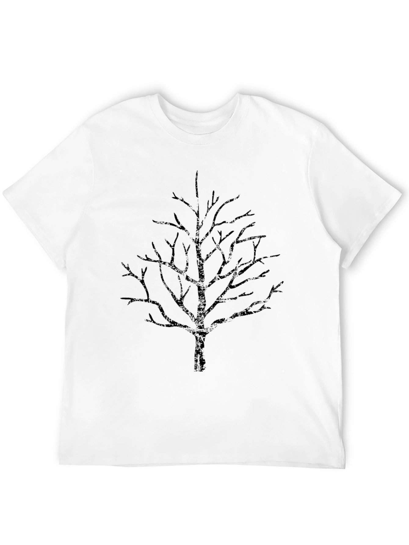 Mens Black Tree Graphic T-Shirt