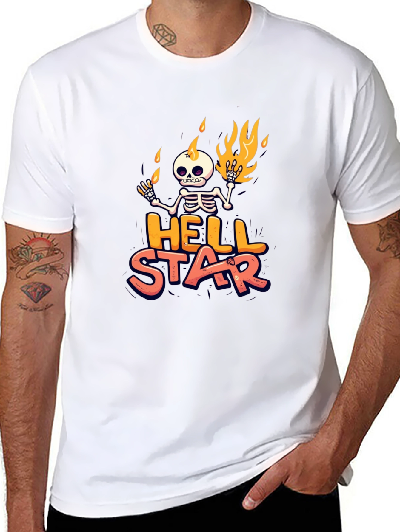 Hellstar Skeleton Graphic T-Shirt