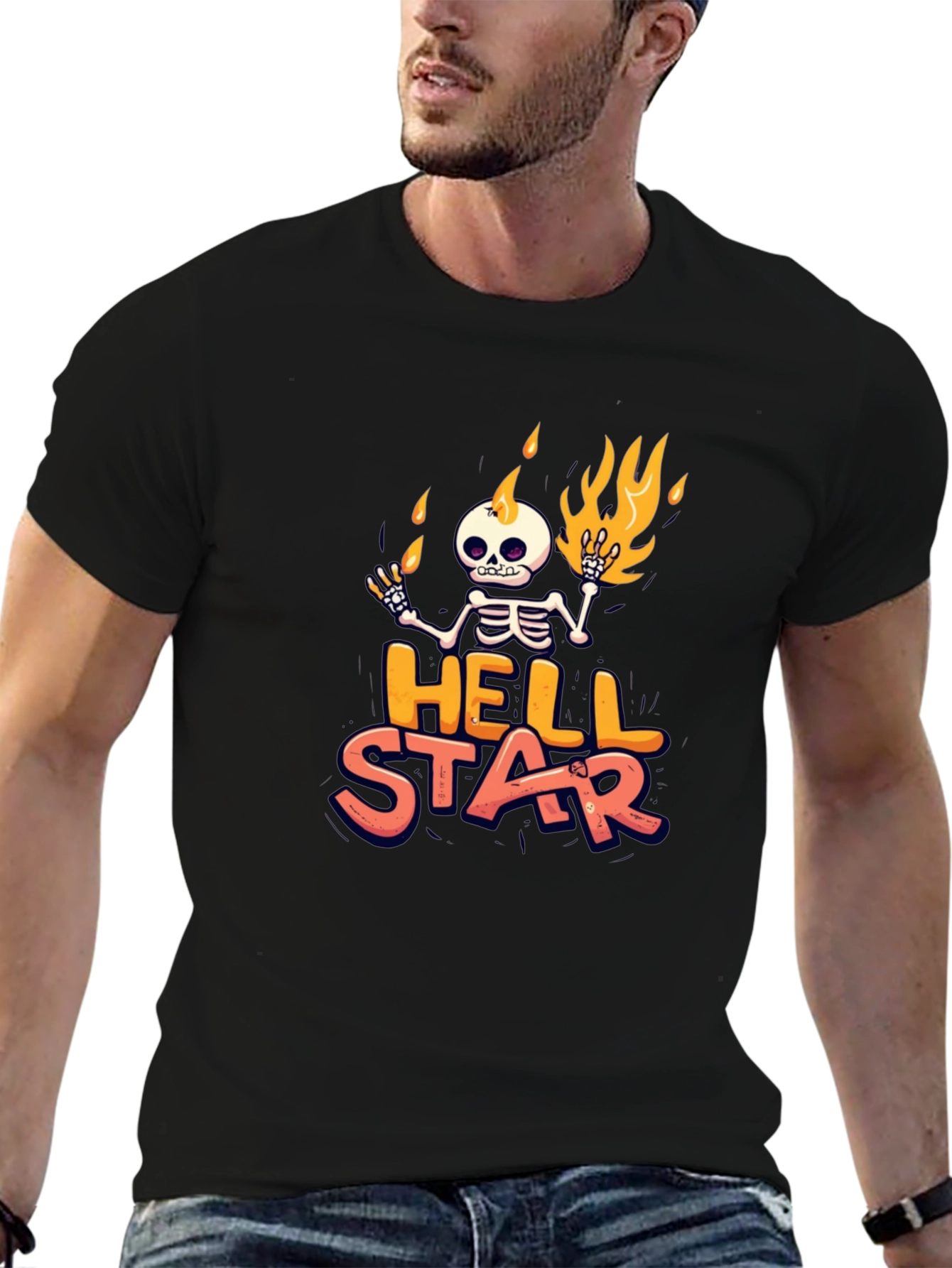 Hellstar Skeleton Graphic T-Shirt