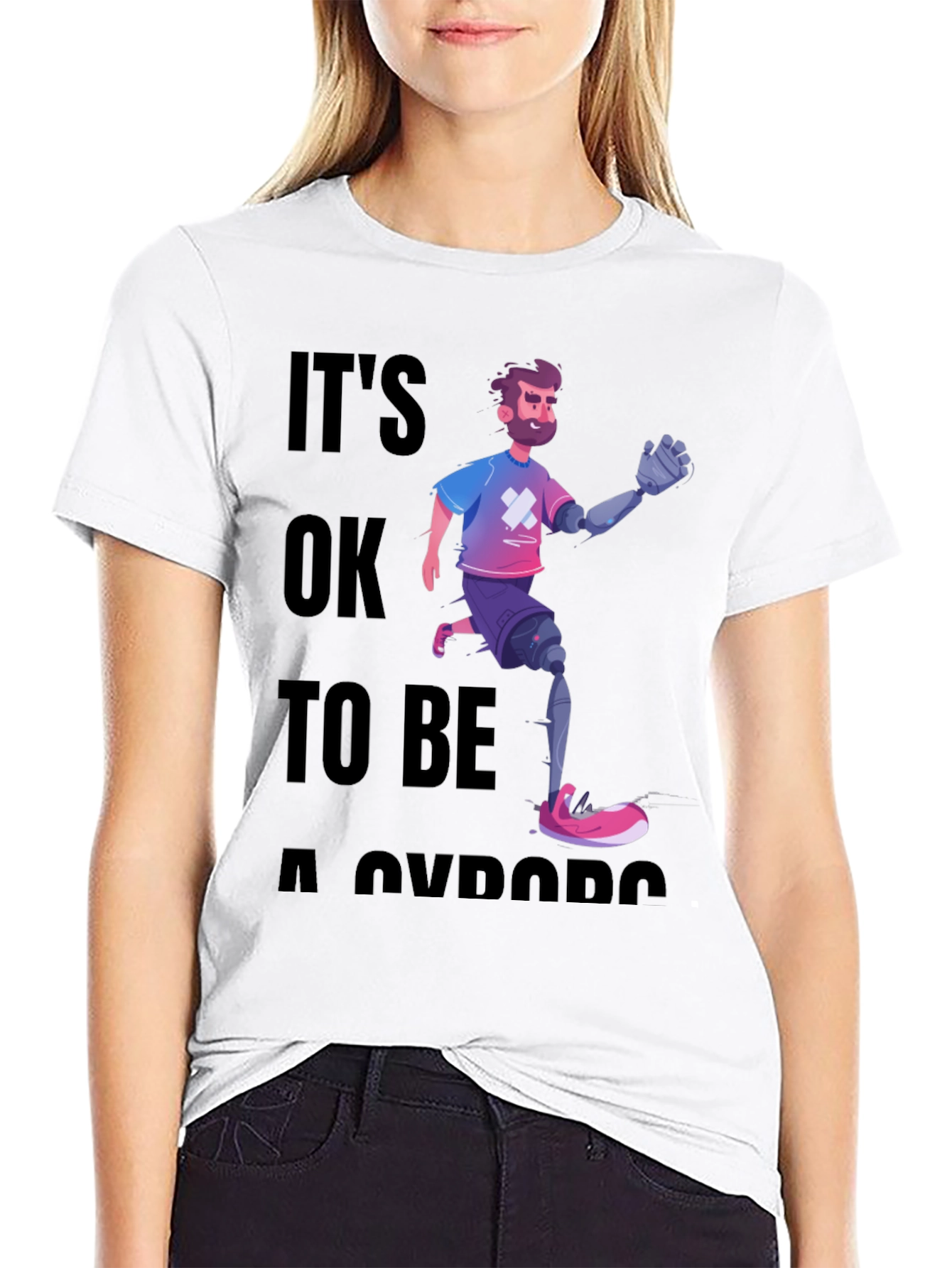 Cyborg Pride Graphic T-Shirt
