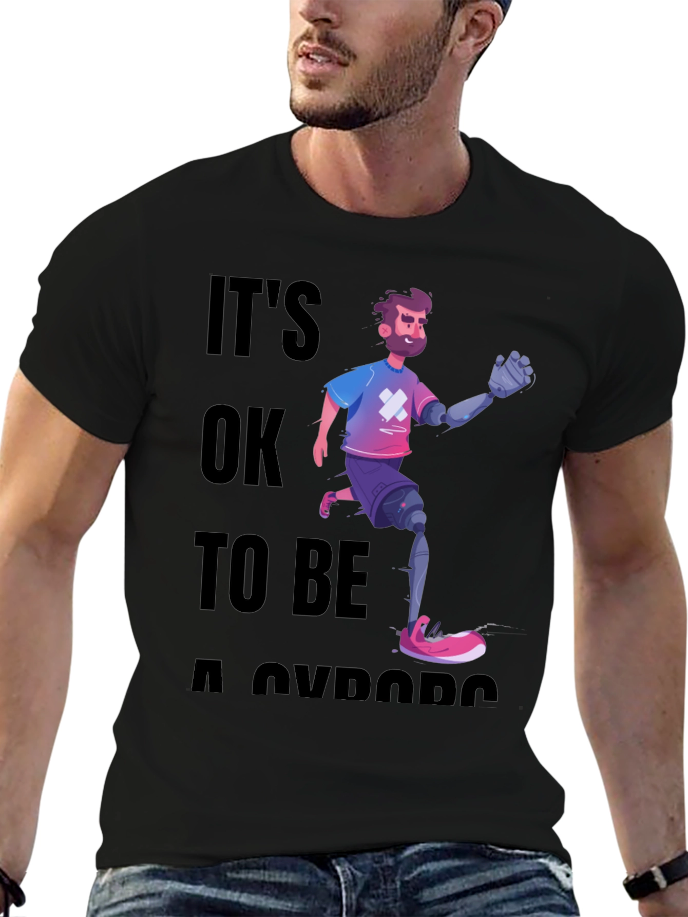 Cyborg Pride Graphic T-Shirt