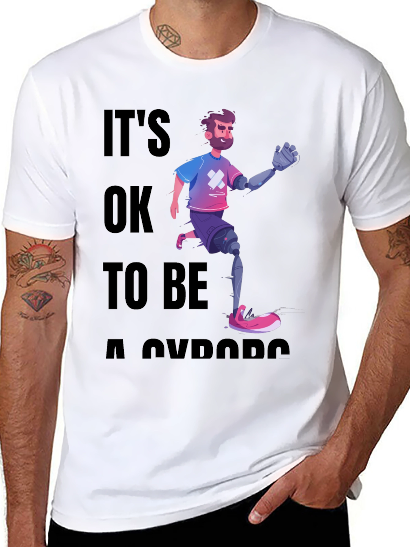 Cyborg Pride Graphic T-Shirt
