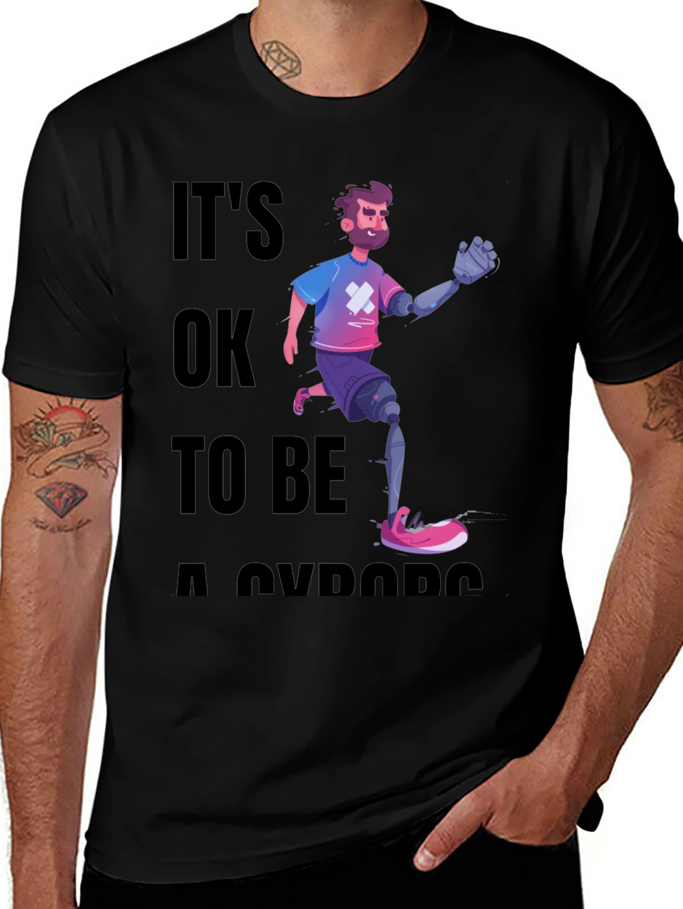 Cyborg Pride Graphic T-Shirt