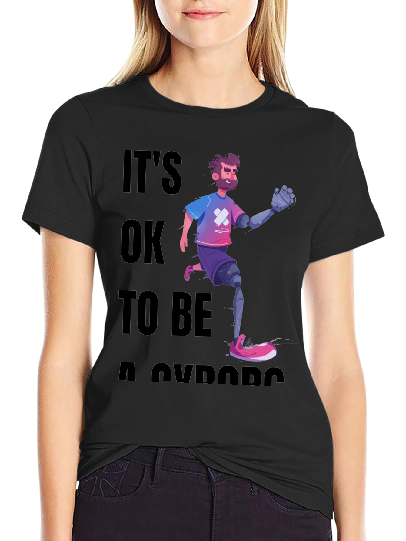 Cyborg Pride Graphic T-Shirt