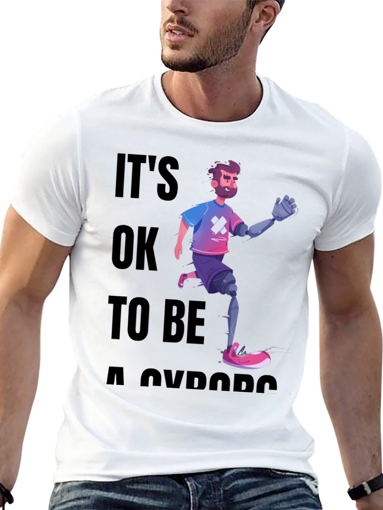 Cyborg Pride Graphic T-Shirt
