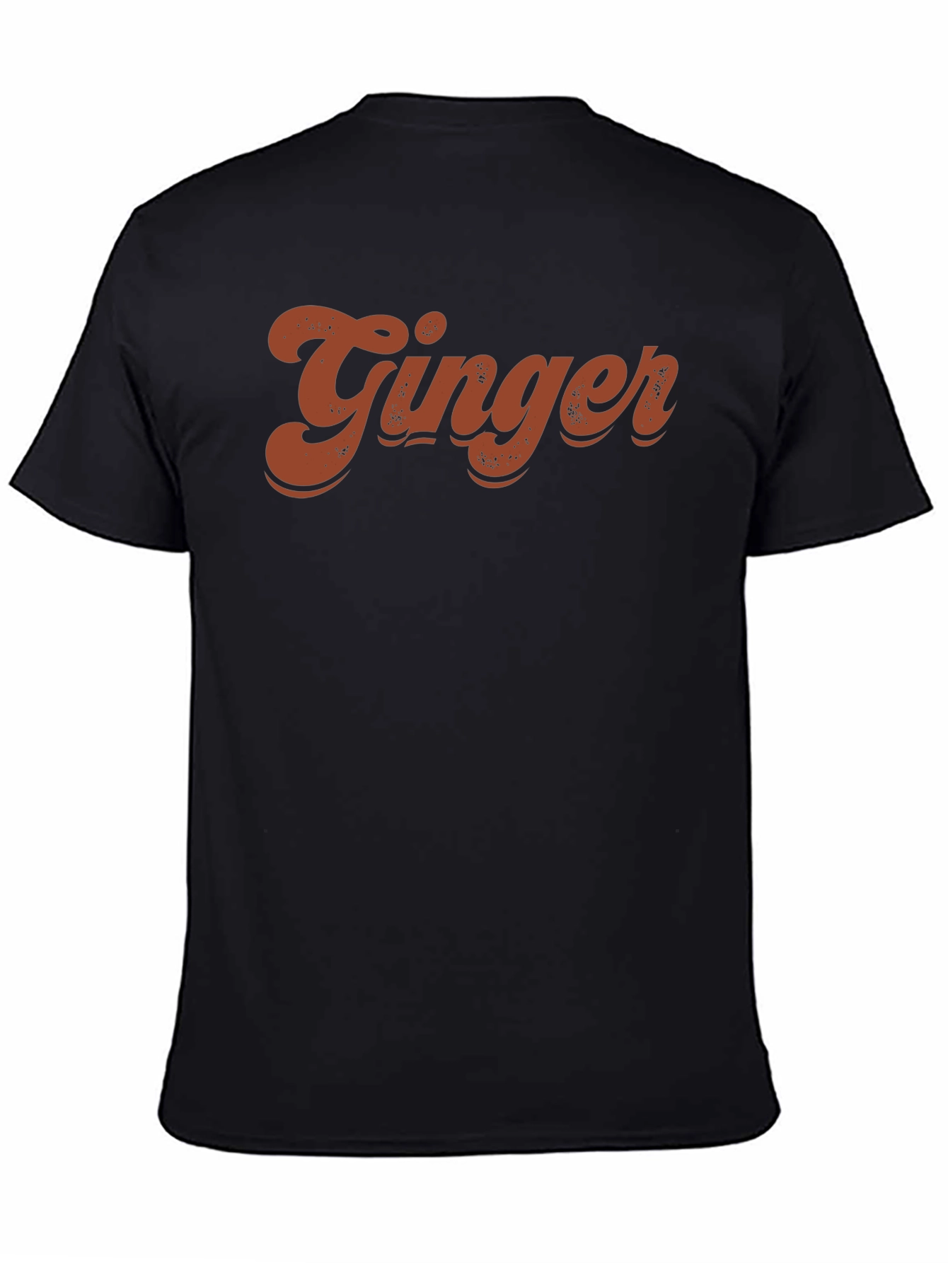 Retro Ginger Graphic T-Shirt - Black