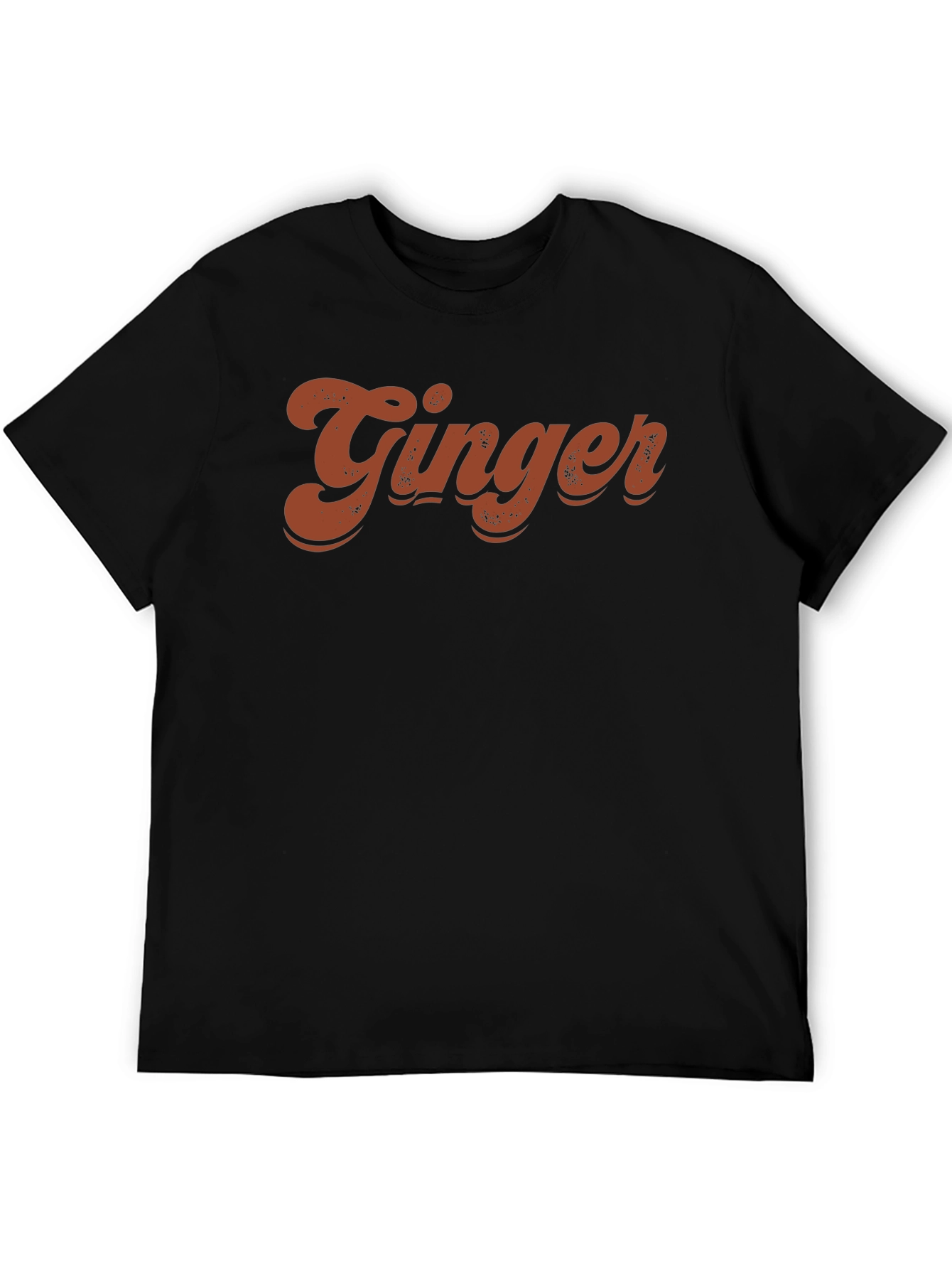 Retro Ginger Graphic T-Shirt - Black