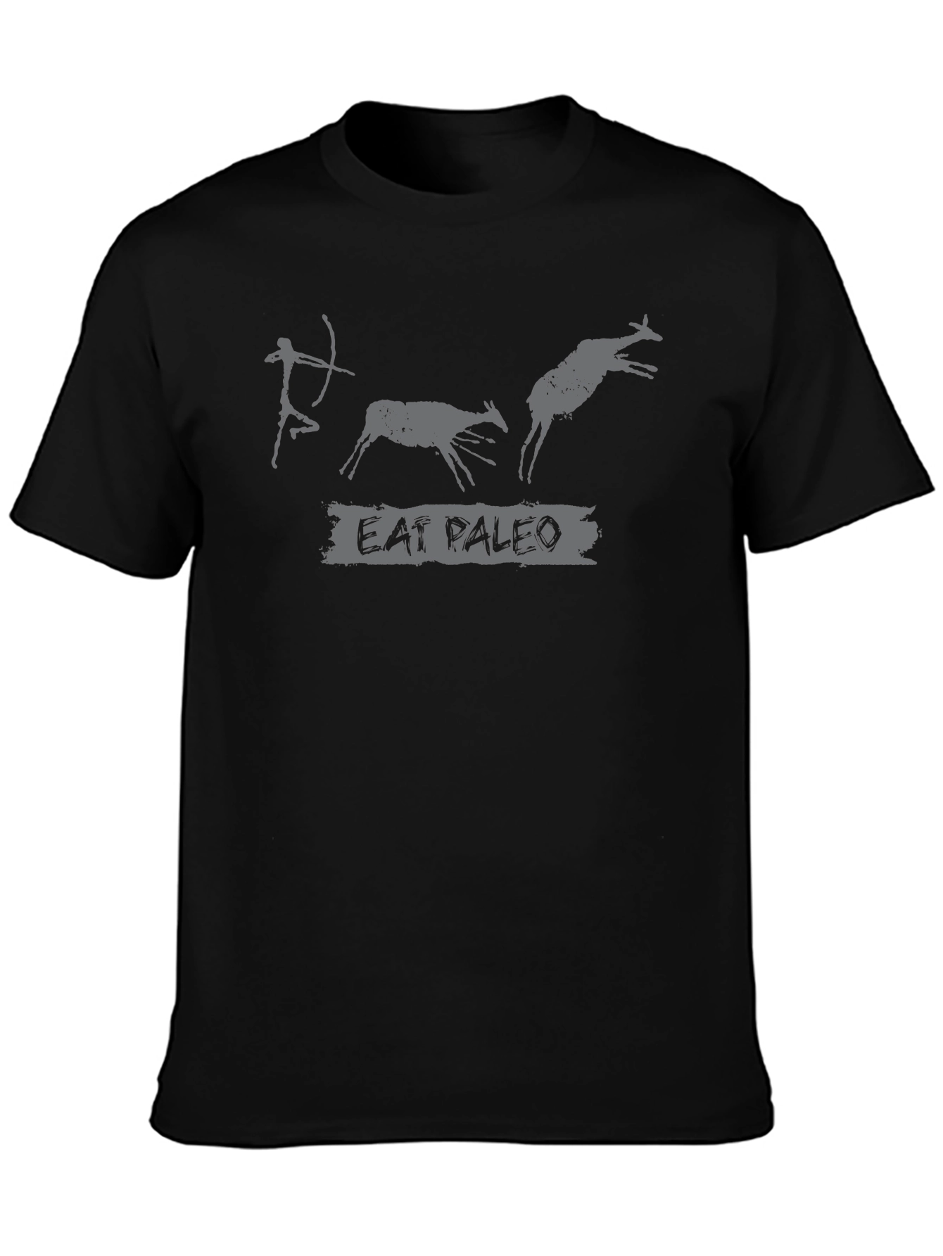 Eat Paleo T-Shirt: Caveman Hunting Graphic Tee