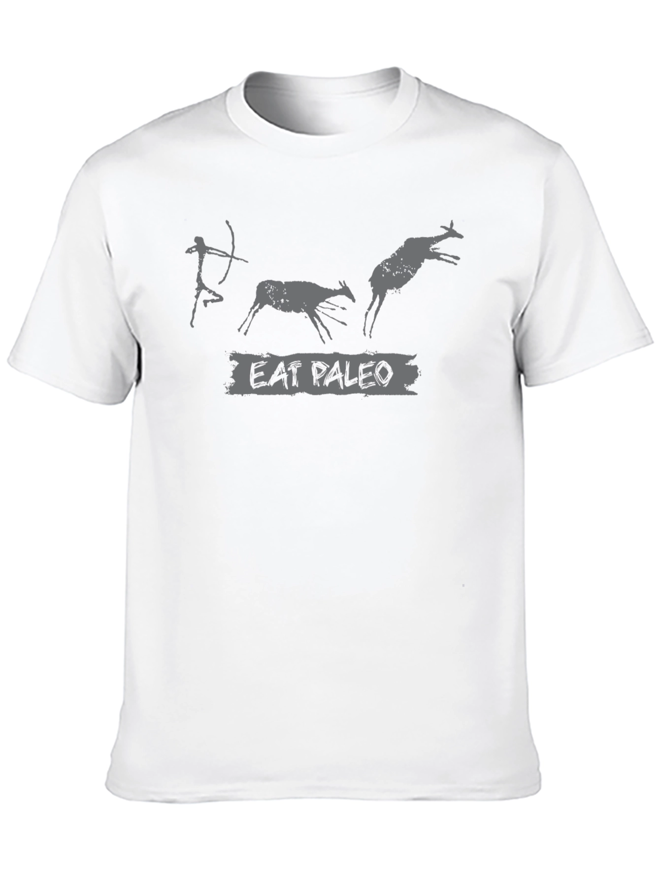 Eat Paleo T-Shirt: Caveman Hunting Graphic Tee