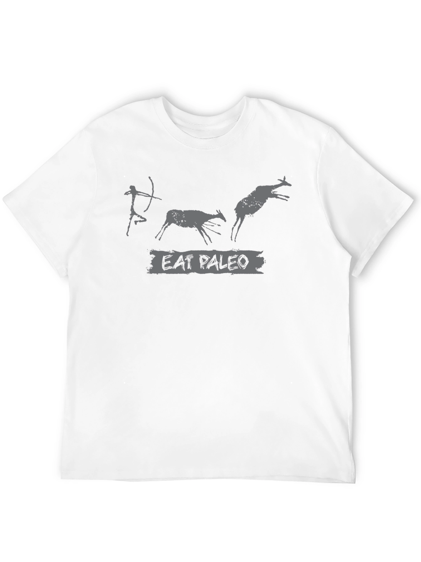 Eat Paleo T-Shirt: Caveman Hunting Graphic Tee