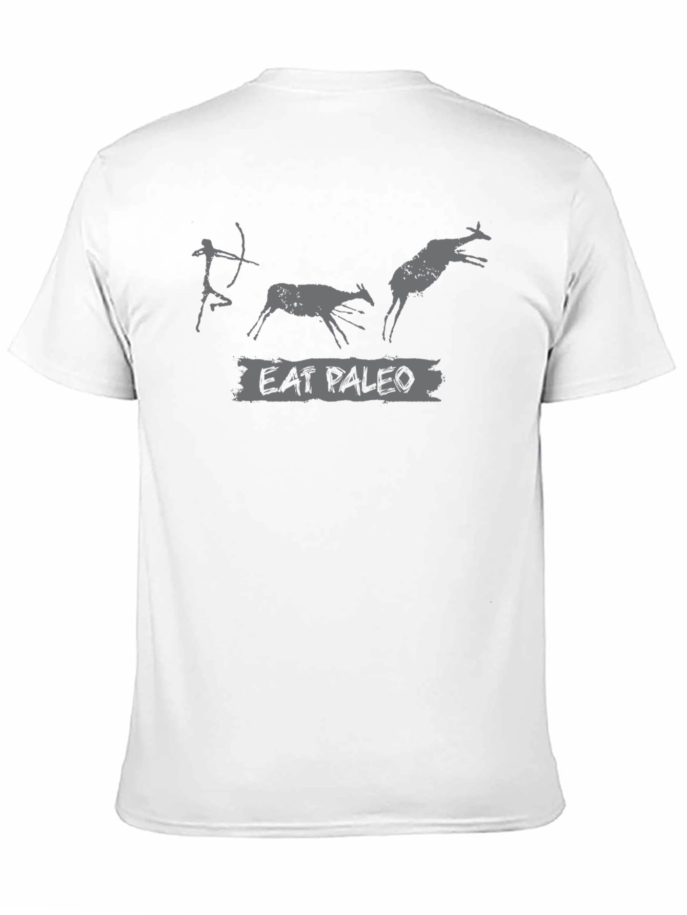 Eat Paleo T-Shirt: Caveman Hunting Graphic Tee