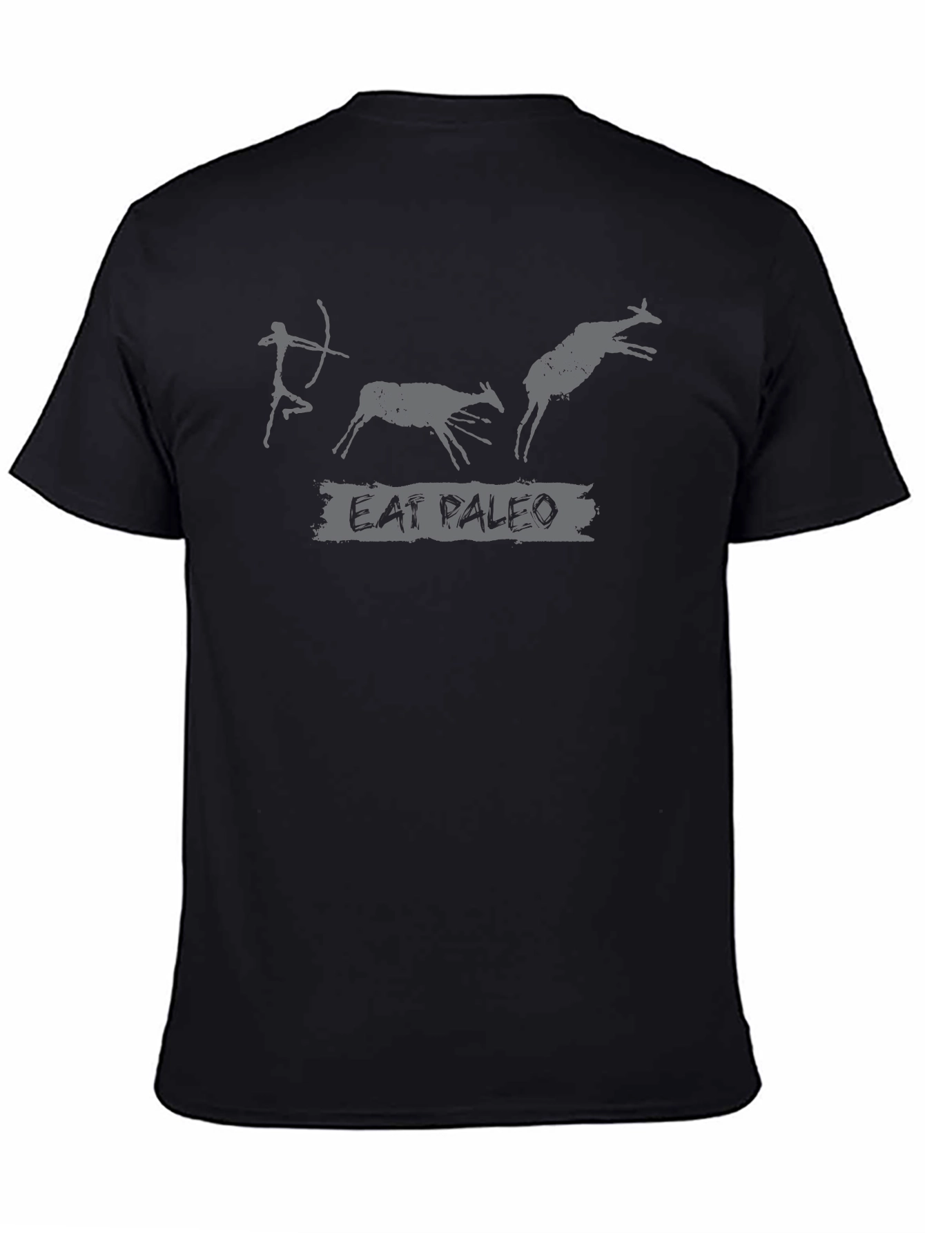 Eat Paleo T-Shirt: Caveman Hunting Graphic Tee
