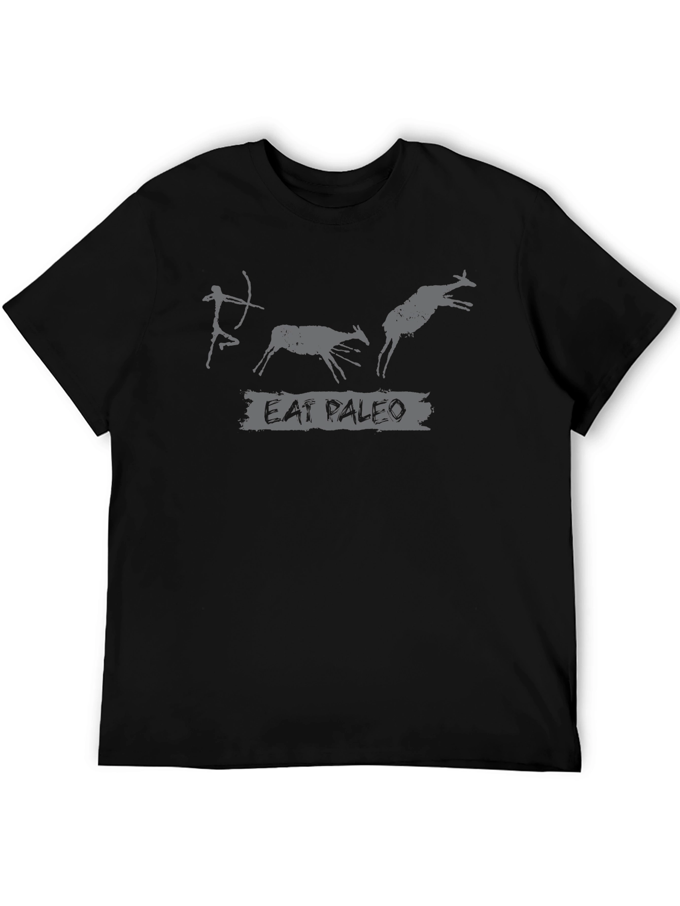 Eat Paleo T-Shirt: Caveman Hunting Graphic Tee