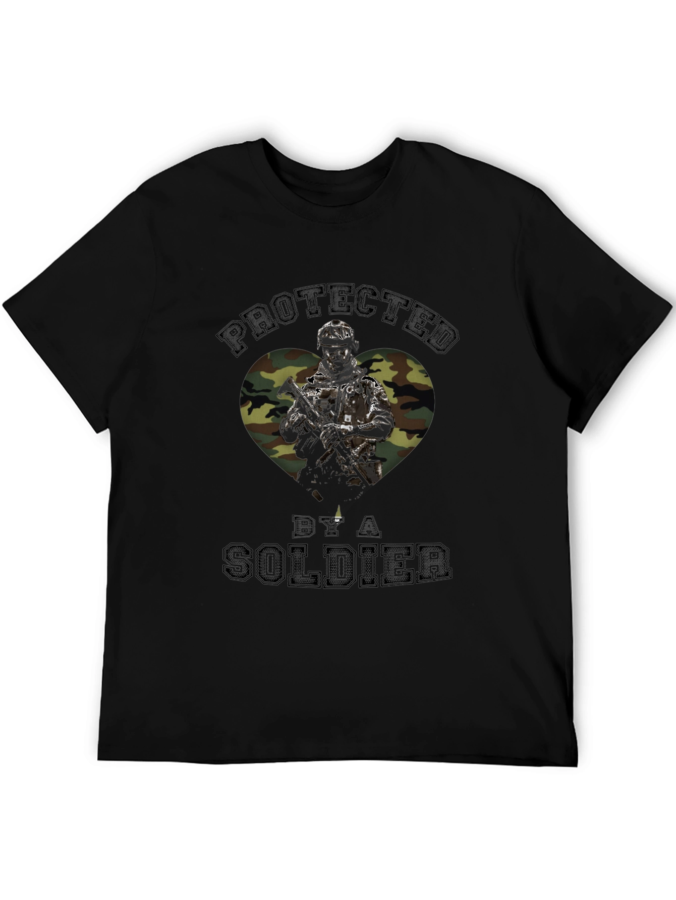 Protected by a Soldier Graphic T-Shirt