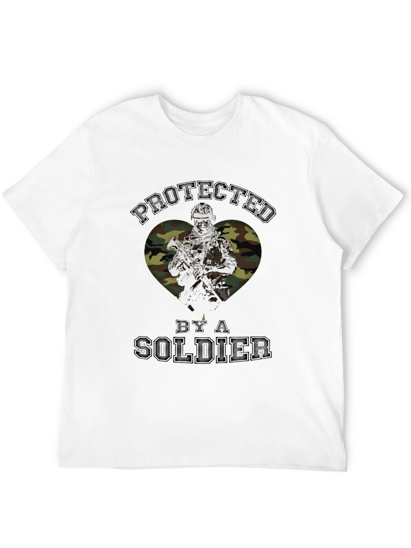 Protected by a Soldier Graphic T-Shirt
