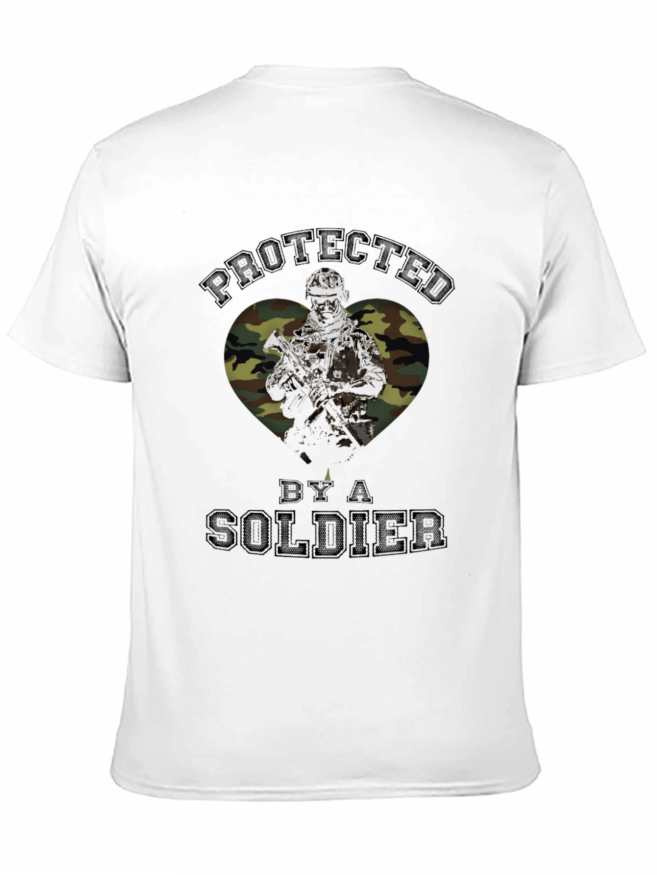Protected by a Soldier Graphic T-Shirt