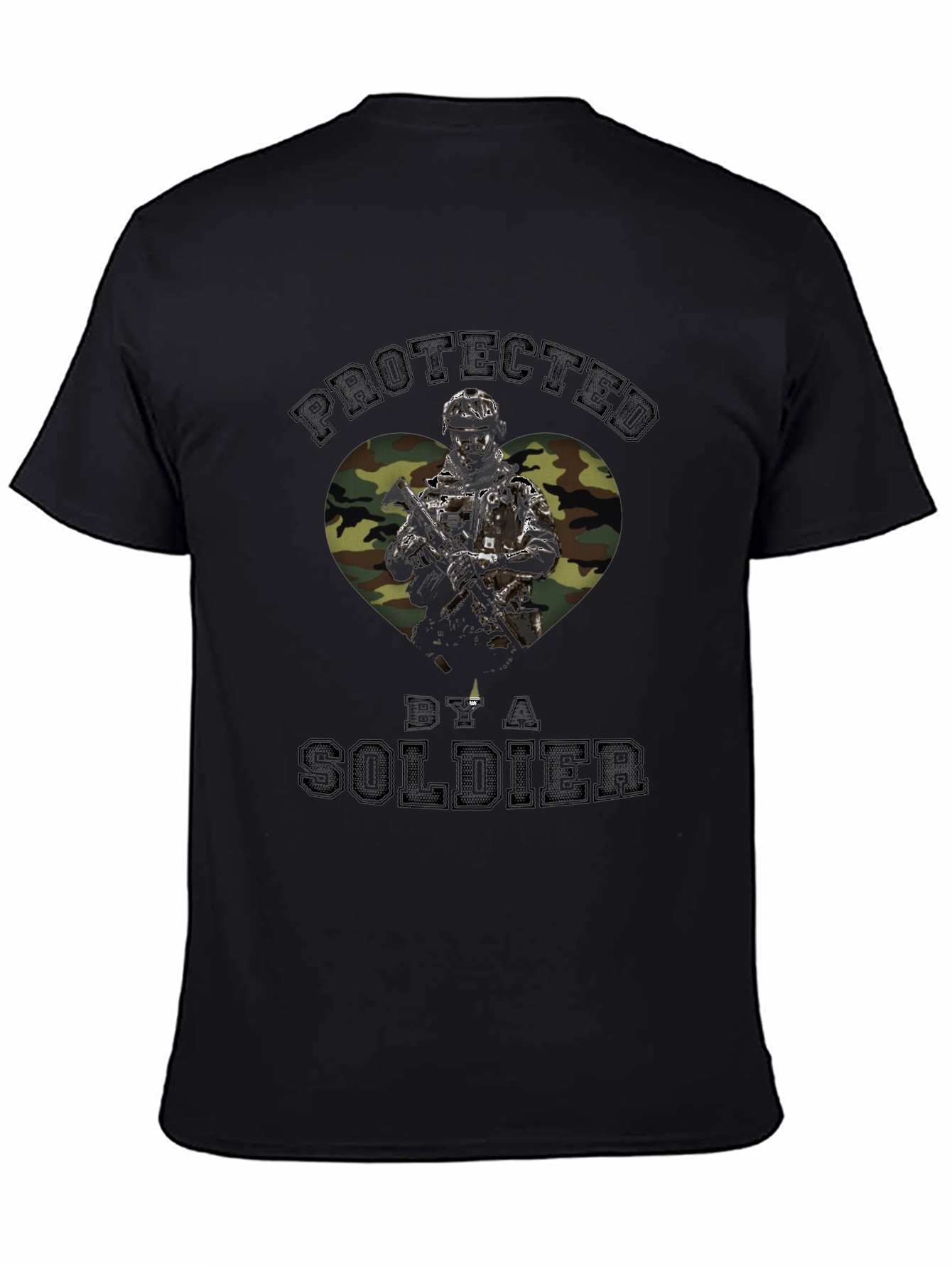 Protected by a Soldier Graphic T-Shirt