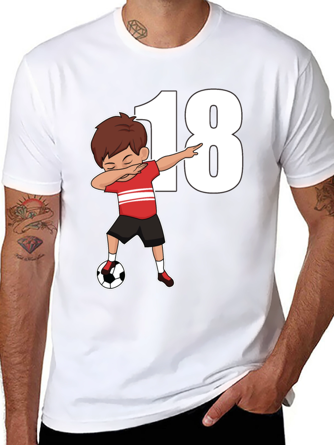 Soccer 18th Birthday Dab T-Shirt