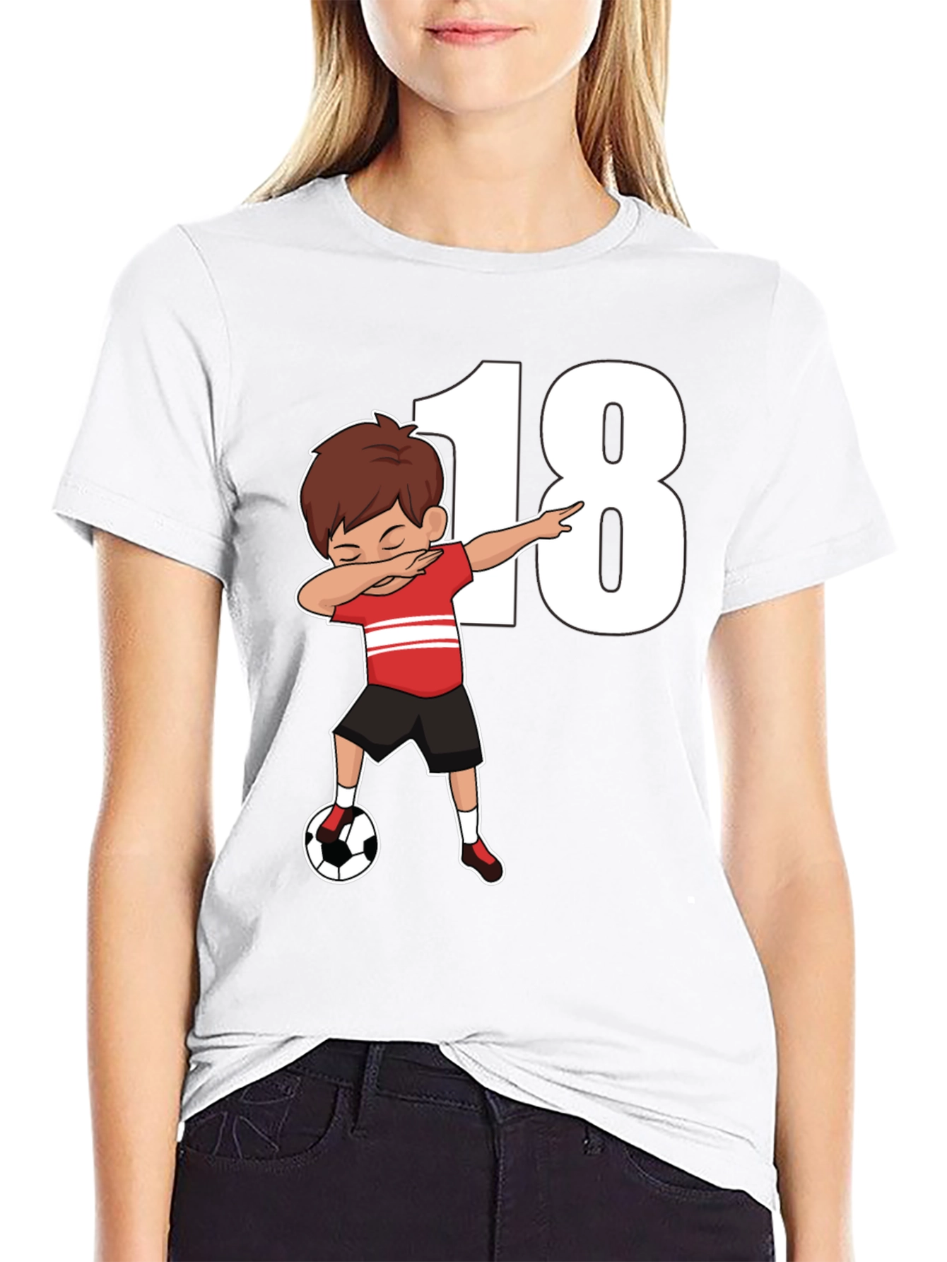 Soccer 18th Birthday Dab T-Shirt