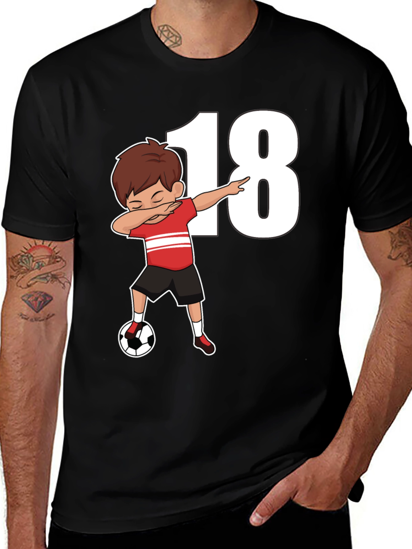 Soccer 18th Birthday Dab T-Shirt