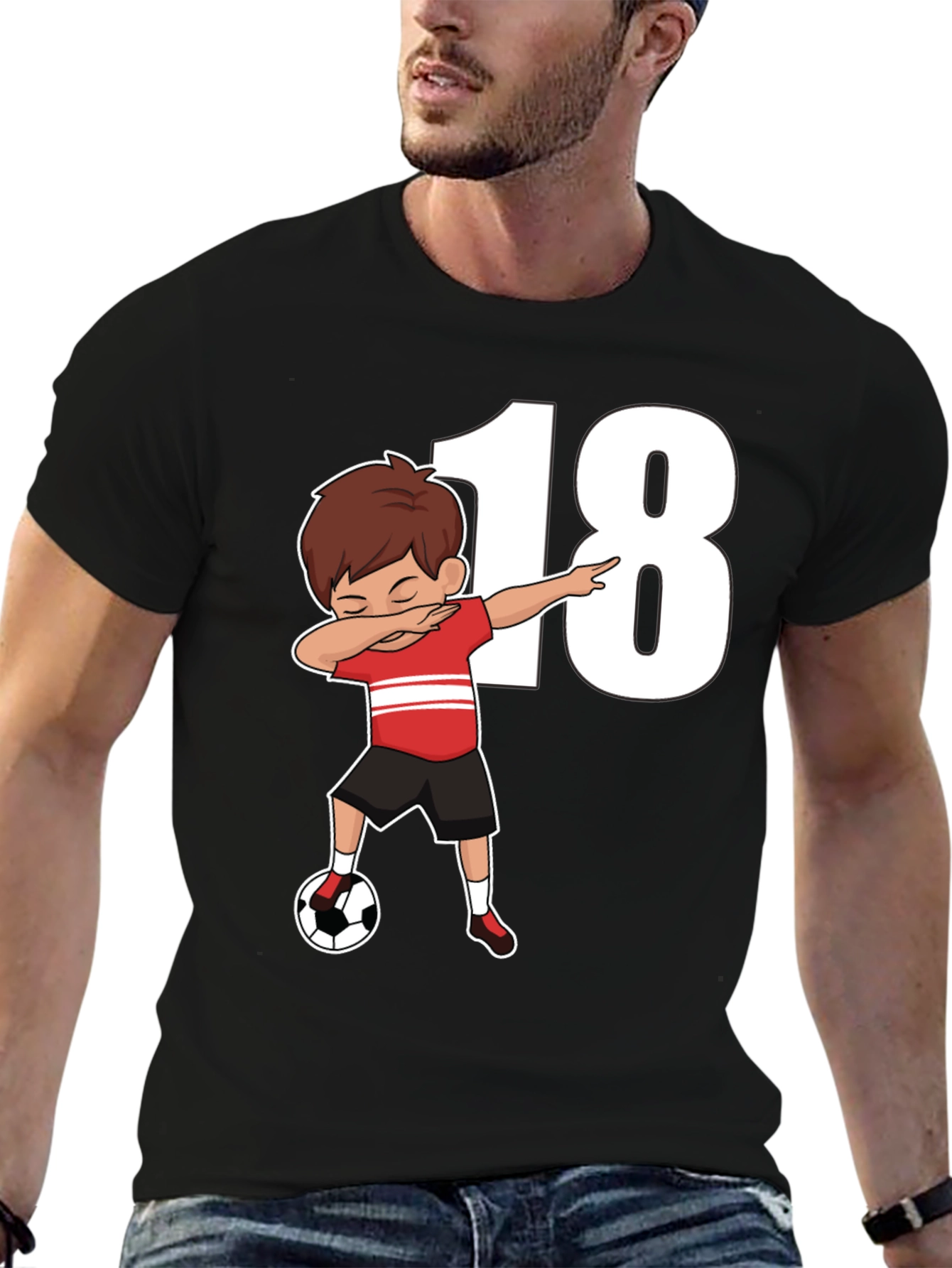Soccer 18th Birthday Dab T-Shirt