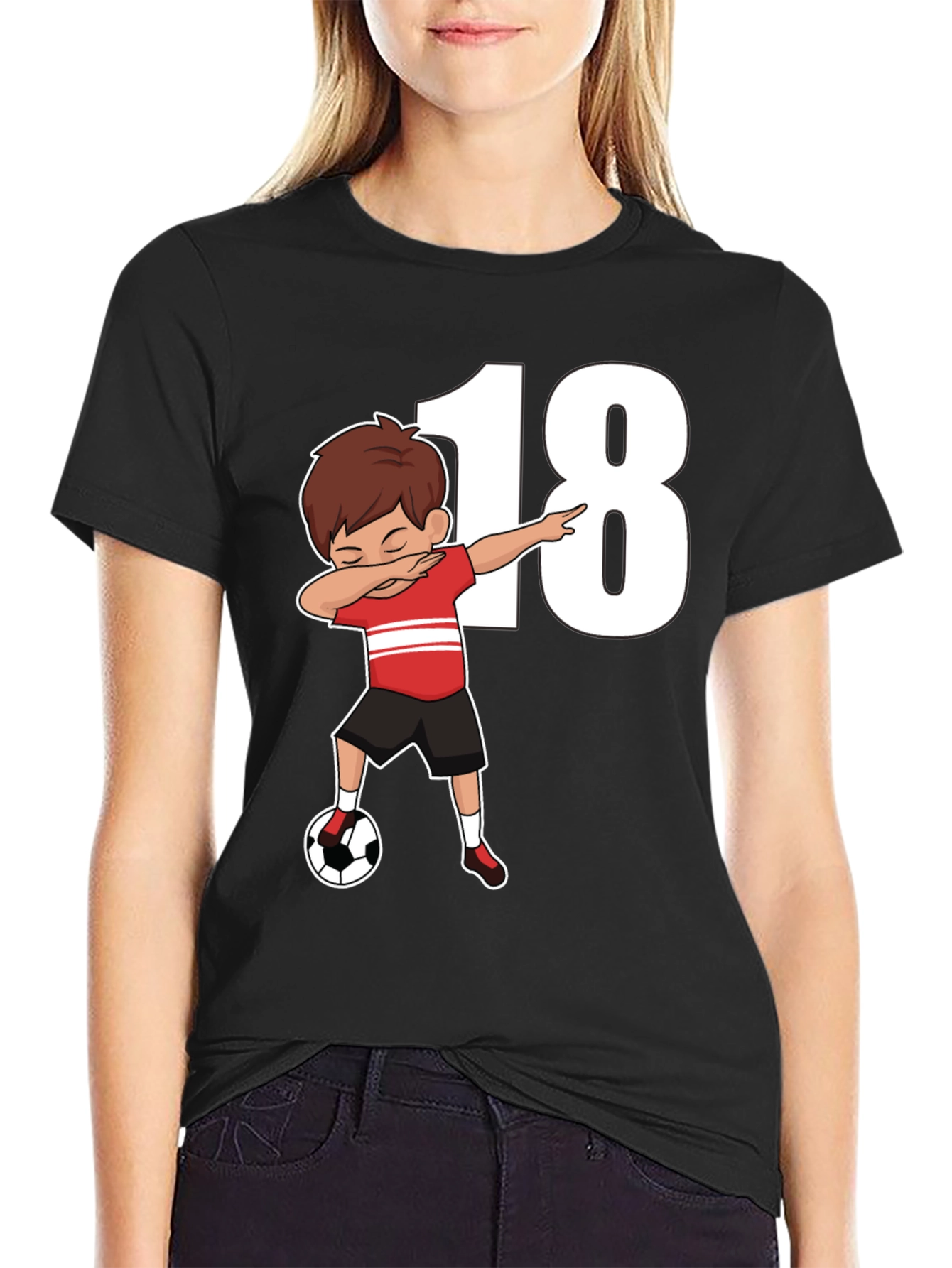 Soccer 18th Birthday Dab T-Shirt