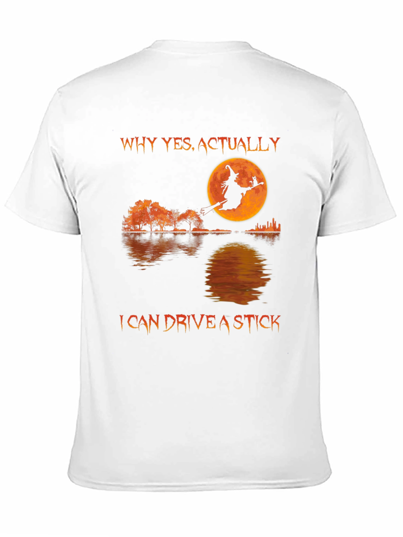 Witch Silhouette T-Shirt - I Can Drive A Stick