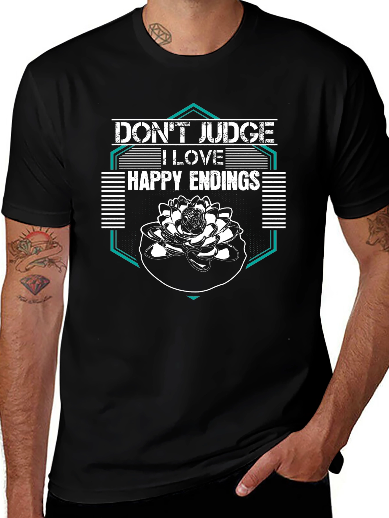 Dont Judge Happy Endings Graphic Tee