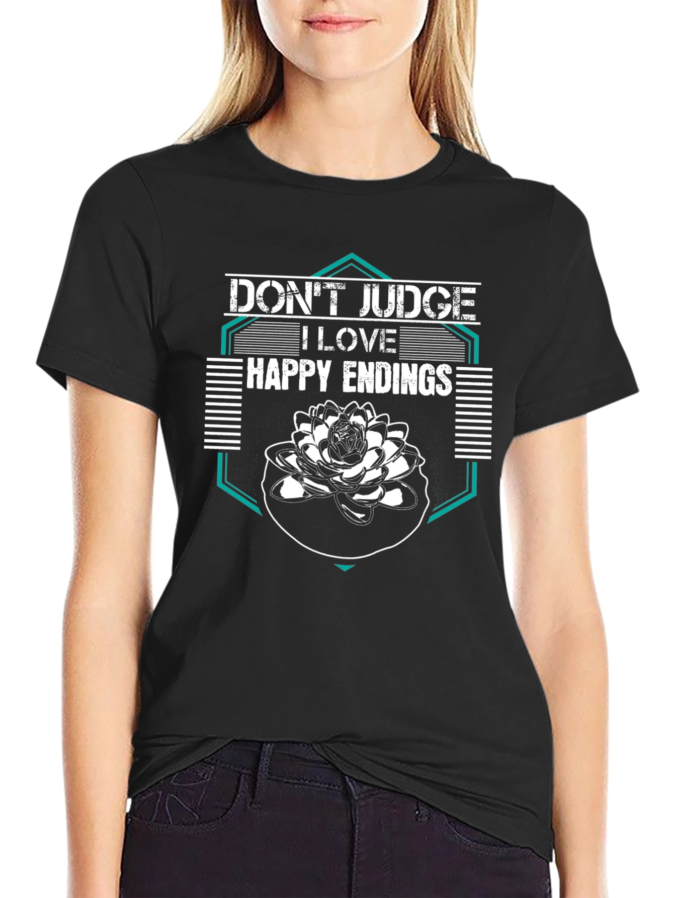 Dont Judge Happy Endings Graphic Tee