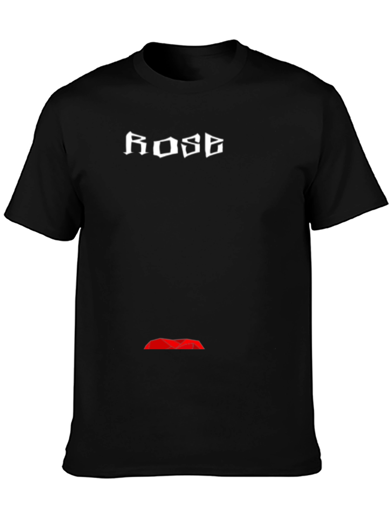 ROSE Graphic Black T-Shirt