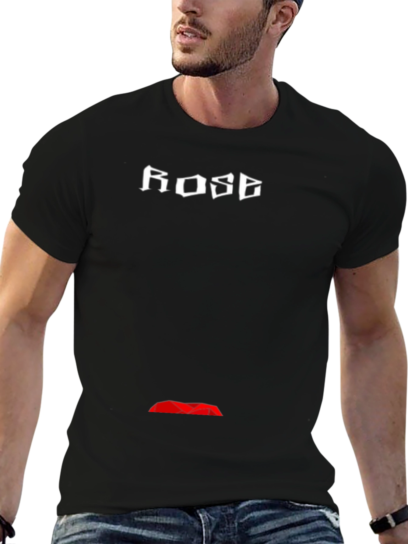 ROSE Graphic Black T-Shirt