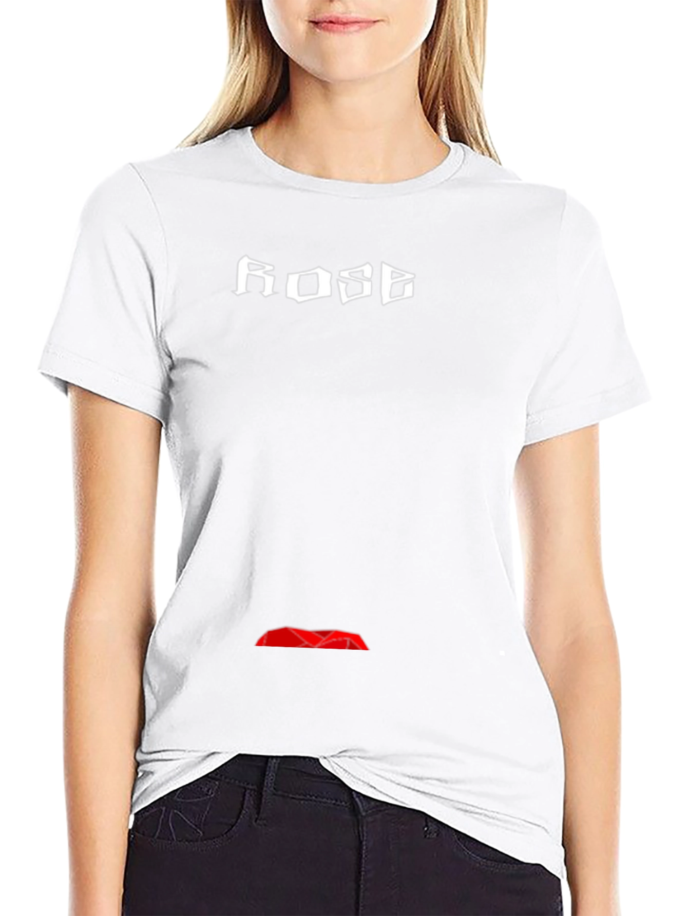 ROSE Graphic Black T-Shirt