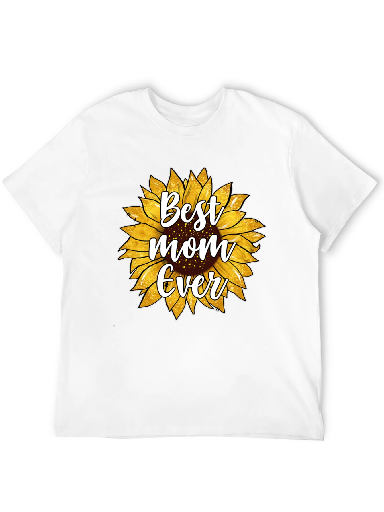 Best Mom Ever Sunflower Graphic T-Shirt