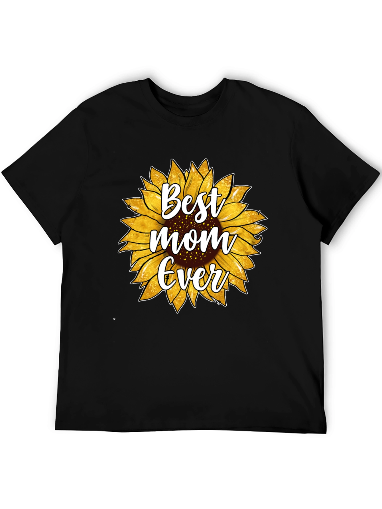 Best Mom Ever Sunflower Graphic T-Shirt
