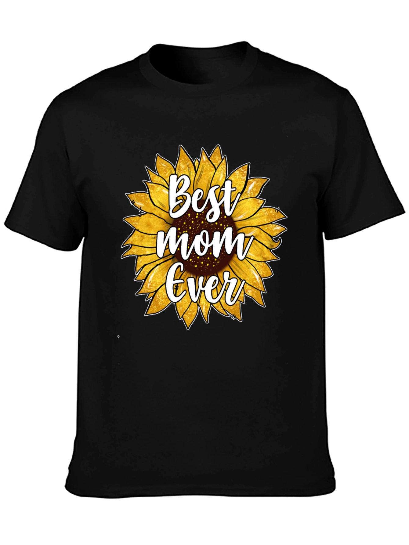 Best Mom Ever Sunflower Graphic T-Shirt