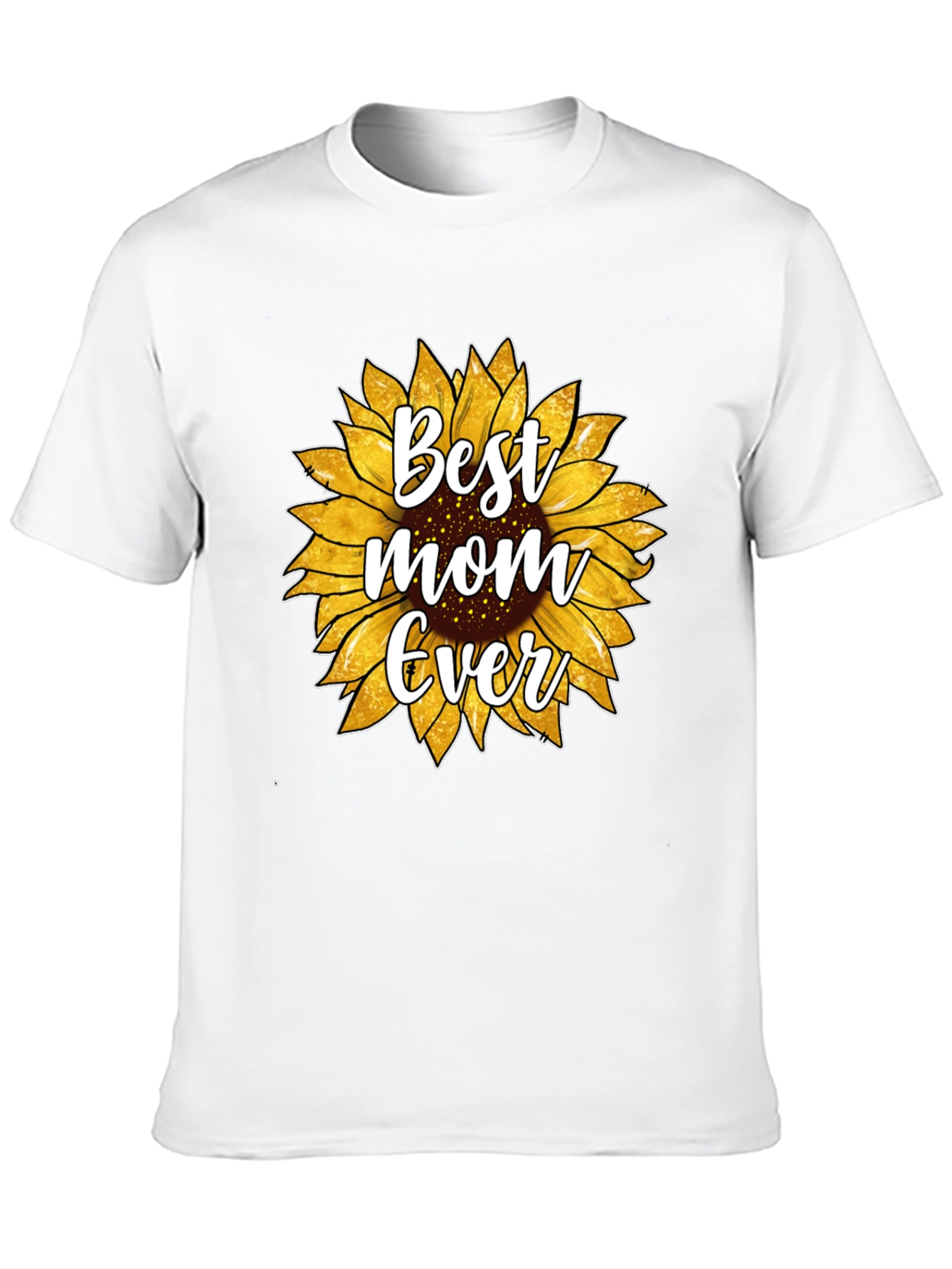 Best Mom Ever Sunflower Graphic T-Shirt