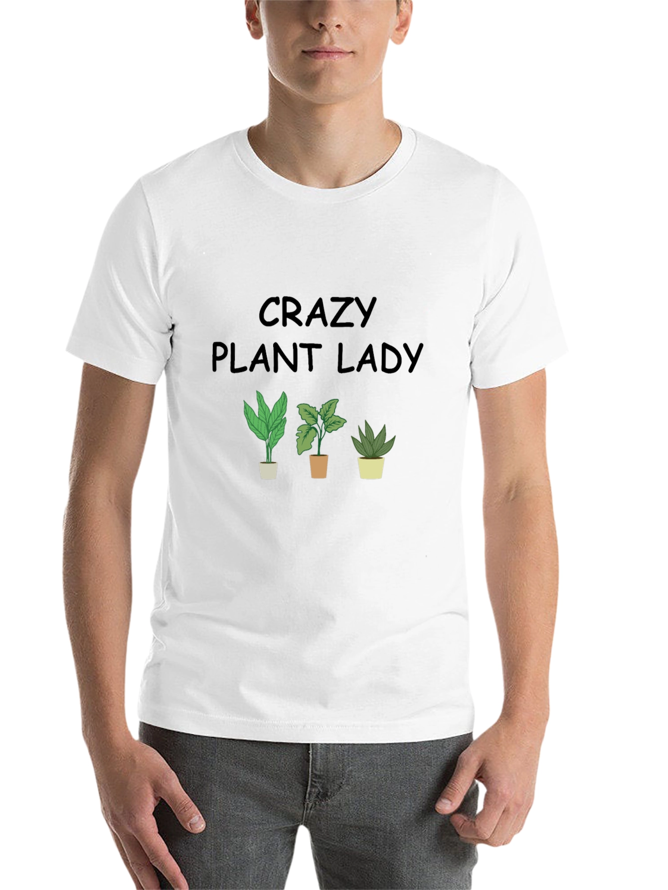 Crazy Plant Lady Graphic Tee - Black