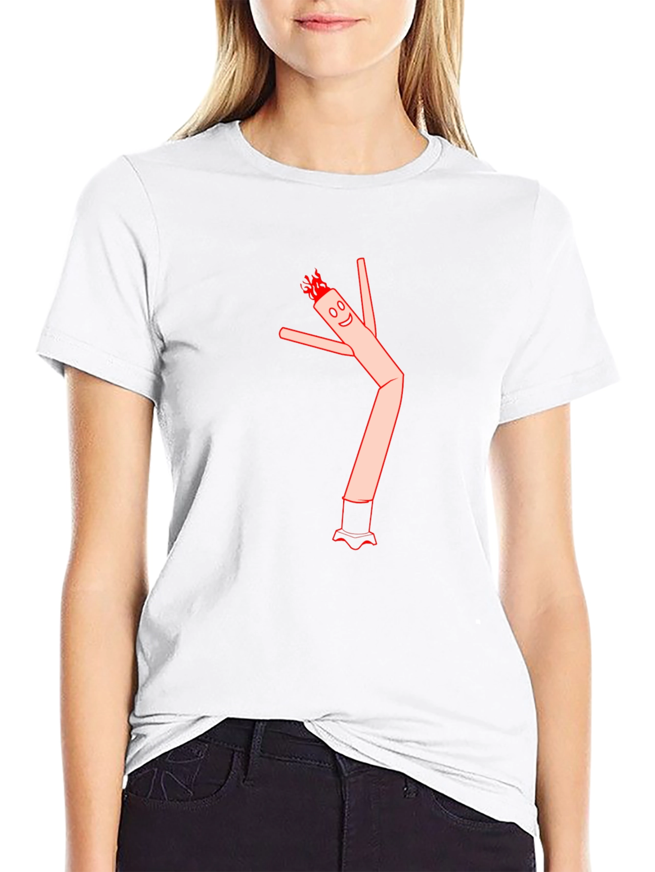 Wacky Waving Inflatable Arm Flailing Tube Man T-Shirt