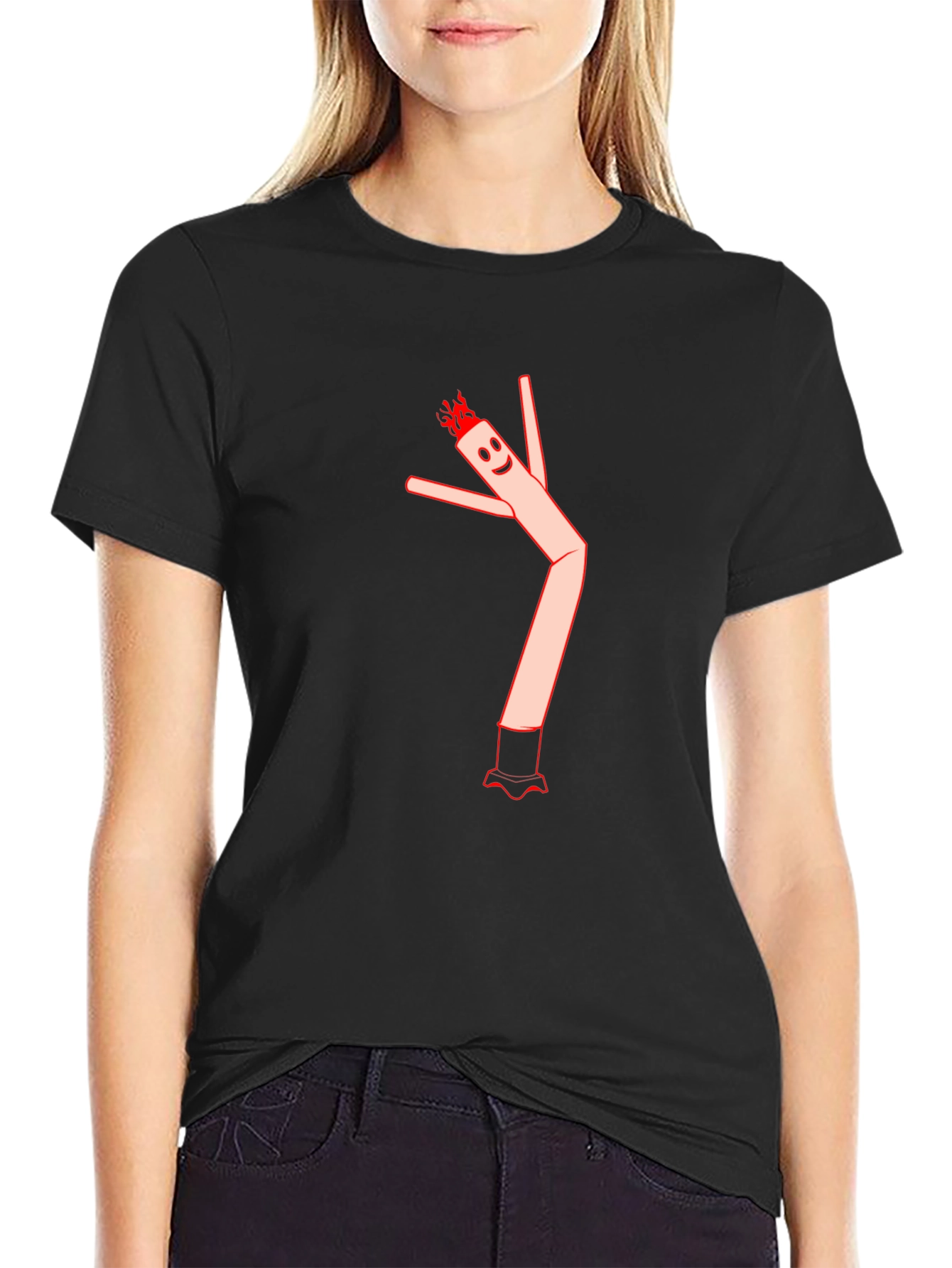Wacky Waving Inflatable Arm Flailing Tube Man T-Shirt