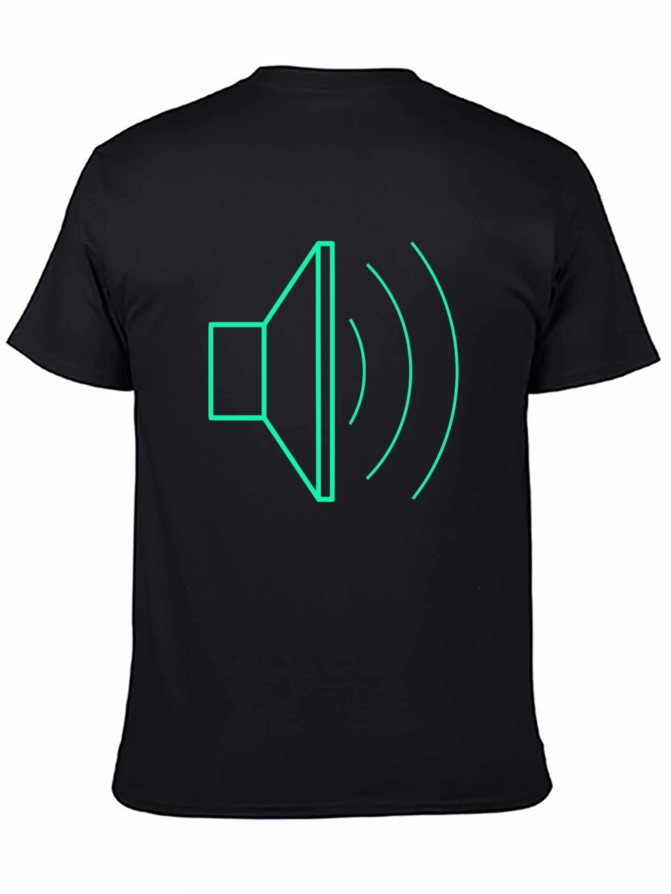 Sound Wave Graphic Tee - Modern Black T-Shirt