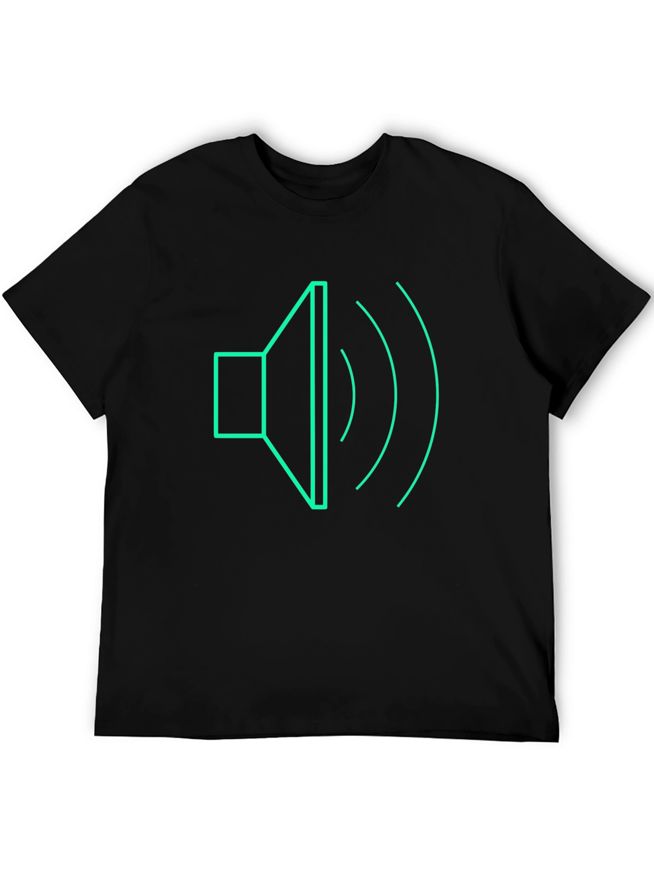 Sound Wave Graphic Tee - Modern Black T-Shirt
