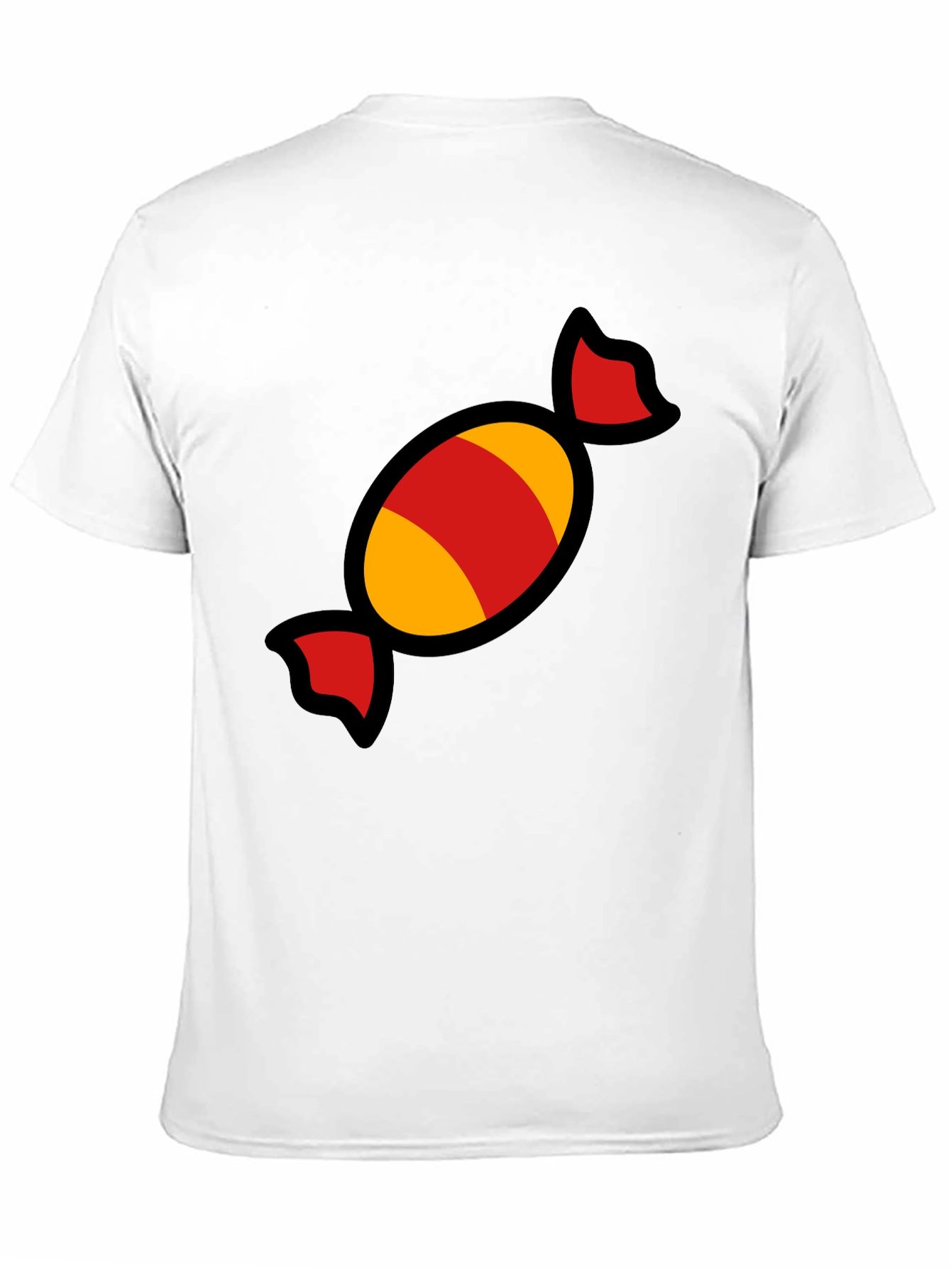Candy Graphic Tee - Fun & Festive Black T-Shirt