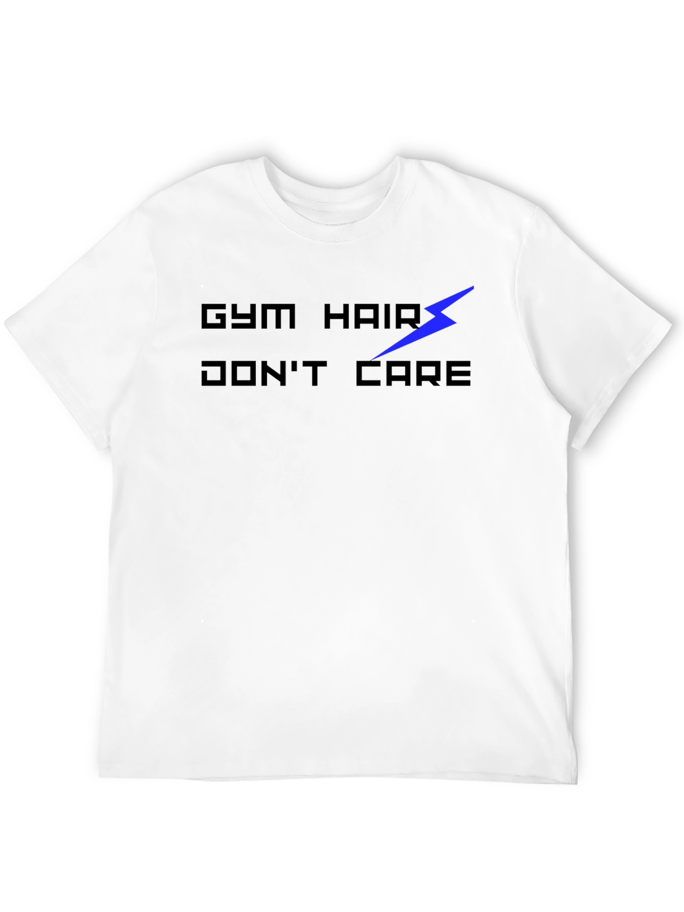 Gym Hair Dont Care Black Graphic Tee
