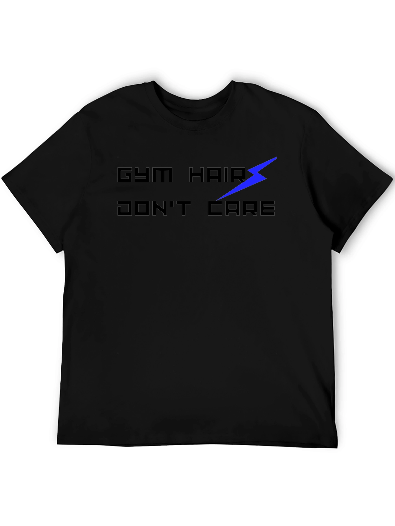 Gym Hair Dont Care Black Graphic Tee